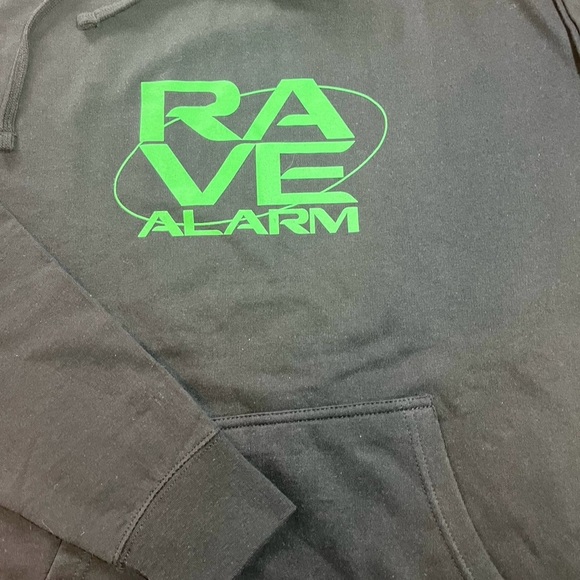 Dombresky & Noizu Rave Alarm EDM Men’s Sweatshirt Black Sz medium - Picture 3 of 6